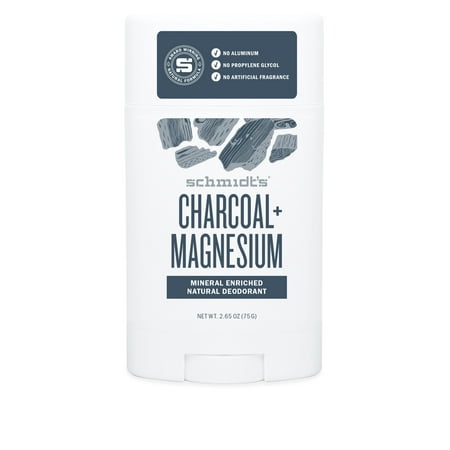 Schmidt's Charcoal + Magnesium Natural Deodorant Stick, 2.65 (Best All Natural Deodorant For Women)