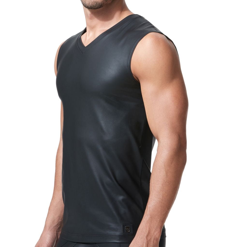 Leather muscle shirt Clearance