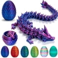 thumbnail image 1 of Huevo de dragón impreso en 3D de Fidget Toy YILCER con dragón de cristal, 1 of 6