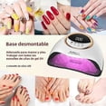 thumbnail image 3 of Professional UV LED Nail Lamp with 45 LEDs Quick Drying Nail Powder 4 Timer Settings, 3 of 5