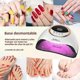 thumbnail image 3 of Professional UV LED Nail Lamp with 45 LEDs Quick Drying Nail Powder 4 Timer Settings, 3 of 5
