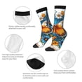 thumbnail image 4 of Fotbe Spring Butterfly Flowers Calcetas Largas con Estampado para Hombre y Mujer – Calcetas de Compresión Transpirables y Elásticas, Viajar y Uso Diario Talla 5-11, 4 of 6
