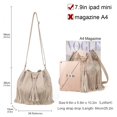 thumbnail image 3 of Bolso tipo bombonera Gladdon Leather White para mujer, 3 of 6