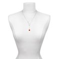 thumbnail image 3 of Delight Jewelry 10mm Orange Crystal Drop Silver tone Elegant Infinity Lariat Necklace, 3 of 4