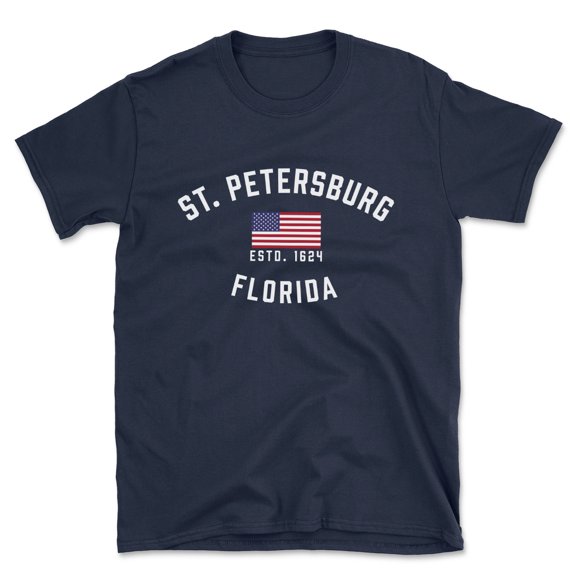 St. Petersburg Florida Patriot Men's Cotton T-Shirt