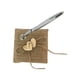 thumbnail image 3 of Pluma de firma de boda Vintage Bolígrafo de arpillera con soporte MABOTO Titular de la pluma, 3 of 5
