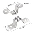 thumbnail image 2 of Uxcell M20 U Shaped Stainless Steel Conduit Clamp 5 Pack, 2 of 5