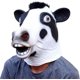 thumbnail image 1 of Fiesta de Disfraces de Halloween Máscara de Látex Cabeza de Animal Vaca, 1 of 5