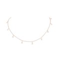thumbnail image 1 of Dalazy Korean Style Simple Alloy Necklace Choker Women Rhinestone Pendant Adjustable Chain Wedding Girl Jewelry, 1 of 6