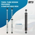 thumbnail image 5 of BFO Rear Shock Absorbers Set For Jeep Cherokee XJ 2WD 4WD 1984-2001 Fit 0-4" Lift, 5 of 8