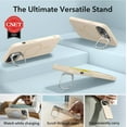 thumbnail image 6 of ESR iPhone 15 Pro Max Case Cloud Silicone MagSafe with Stash Stand Military-Grade Protection, Tan, 6 of 8