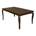 thumbnail image 3 of Furniture of America Pienne Wood Carved Dining Table in Dark Walnut, 3 of 9