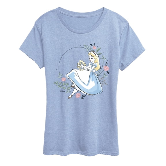 Alice In Wonderland - Alice Circle Of Flowers - Women's Short Sleeve Graphic T-Shirt