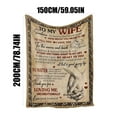 thumbnail image 4 of hengsof To My Wife Flannel Blanket Valentine's Day Birthday Gifts For Wife From Husband Wedding Anniversary Birthday Romantic Gifts For Her Mother's Day Gift, 4 of 5