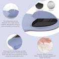 thumbnail image 2 of MOSISO Wrist Rest Support for Mouse Pad&Keyboard Set, Circle Curved Ergonomic Mousepad&Coaster Non-Slip Base Home/Office Pain Relief&Easy Typing Pad with Soft Cloth&Silicone Lining, 2 of 7