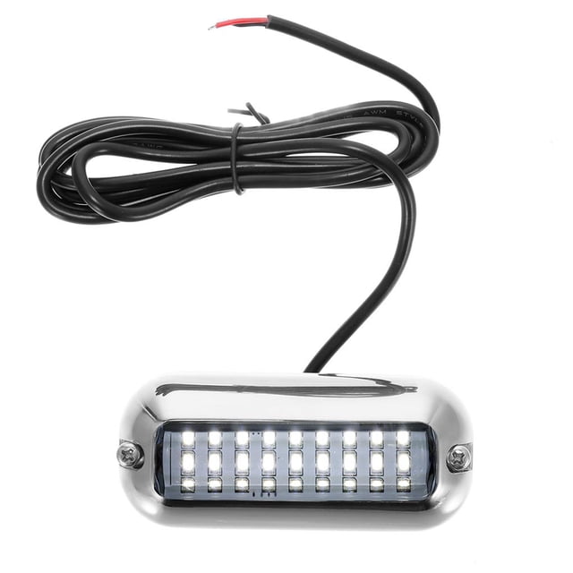 Sidaley Luz LED subacuática ligera de 550W, haz de luz de barco oceánico de acero inoxidable, fácil instalación, quemador de popa de yate Bombillas para automóviles No.2