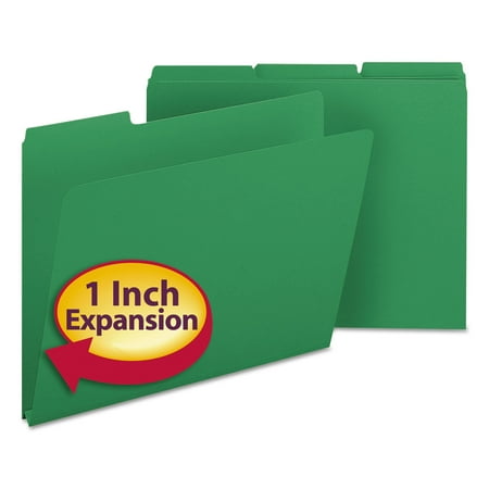 UPC: 0086486215466 | Smead  SMD21546  1/3 Cut Colored Pressboard Tab Folders  25 / Box  Green