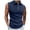 Blue, variant on Workout Tank Tops Men Lightweight Breathable Quarter Zip Collared Sleeveless Polo Shirt Athletic Running Gym Tanks