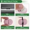 thumbnail image 4 of Clip de Soporte de Cable Universal Unique Bargains, Organizador de Gestión de Cables, 30.5x21x14mm, Duradero, Silicona, Rosa para Tablero de Coche, TV, PC, Laptop, Escritorio de Oficina, 4 of 7