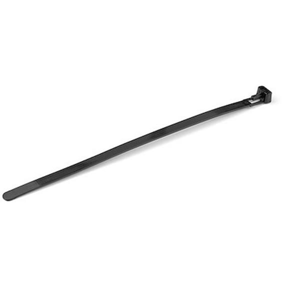 8 Reusable Nylon Cable Tie, Black - Large - Pack of 100