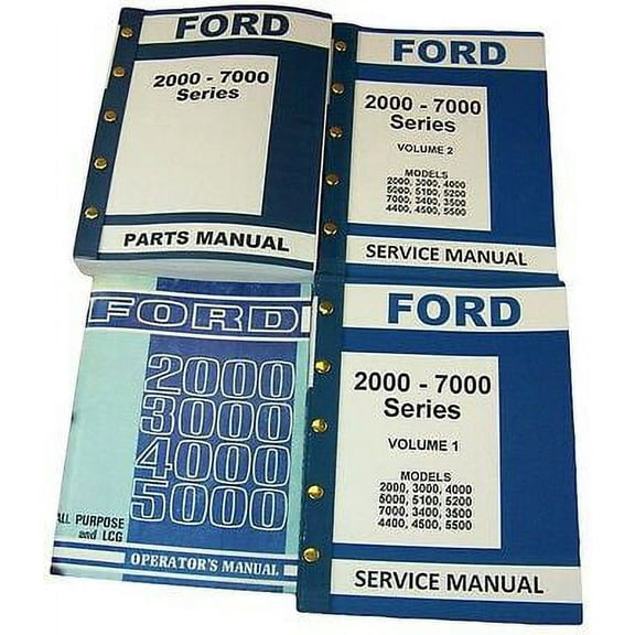 Lot Ford 3000 4000 Series Tractor Service Repair Operators Parts Manuals Catalog