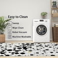 thumbnail image 3 of 3x4 Rug, Polka Dot Door Mat Washable Non Slip Soft for Entryway, Geometric Abstract Rug, Black and White Carpet, Polka Dot Home Decor & Gifts, 3 of 7