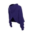thumbnail image 3 of Women's New Era Purple Los Angeles Lakers Glam Game Open Back Hoodie, 3 of 5