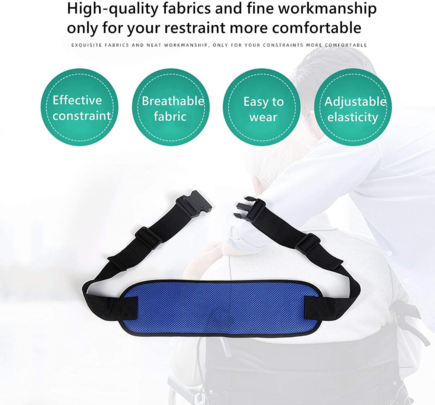 Zeeyh Wheelchair seat Belts Adjustable Wheelchair seat Belts are Used