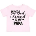 thumbnail image 3 of Inktastic My Best Friend is My Papa with Hearts Boys or Girls Toddler T-Shirt, 3 of 5