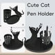 thumbnail image 2 of Hot6sl Ofertas y Liquidaciones Organismos y Formas de Gatito, Soportes y Bolígrafos, Dormitorio y Oficina, Centro de Escrito y Metal, Color Negro, Amantes de Los Gatitos, 2 of 5