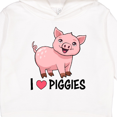 thumbnail image 3 of Inktastic I Love Piggies Cute Pig Toddler Hoodie, 3 of 4