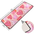 thumbnail image 3 of Coolnut Romantic Heart Printing Area Rug - 2' x 6' Washable Runner Rugs with Rubber Backing - Non Skid Floor Carpet for Indoor Living Room Hallway Kitchen Home Decor Gifts, 3 of 7