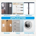 thumbnail image 5 of Topekada 5 Pack Refrigerator Door Lock With Keys, Freezer Lock Cabinets Lock for Toddler, Child, Adult, Multi Purpose Baby Kid Safety Deep Freezer Fridge Lock With A Key(White), 5 of 7