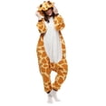 thumbnail image 1 of Unisexe Adulte Pyjama Pyjama Costume Costume Costume Costume Animal Costumes, Girafe-L, 1 of 6