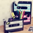 thumbnail image 3 of Bluelans Desk Organizer for Pens Pencils Vintage Cassette Tape Pen Holder Retro Cassette Tape Desk Organizer Creative Pen Holder, 3 of 5