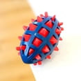 thumbnail image 3 of Dog Toy Ball, Dog Spiky Toy Ball with Squeaker, for Floating Chewing Fetching and Interactive Play, 5.12 x 3.35 x 3.35 Inches (Red), 3 of 3