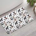 thumbnail image 2 of Schnauzer Dogs with Paw Bathroom Rugs Mat,Non Slip Microfiber Bathroom Rug,Rubber Backing,Soft Bathroom Mats for Bathroom Floor,Tub and Shower,17x27in(43x68cm), 2 of 5