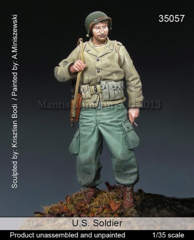 1/35 resin figures model kit WW II US soldiers 4 man unassembled unpainted 