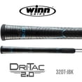 thumbnail image 3 of Winn Grips 62DT-JBK Dri-Tac 2.0 series Advance Polymer Technology, 13 Piece Golf Grip Bundle-Midsize (+1/16""), Jet Black-Blue, 3 of 5