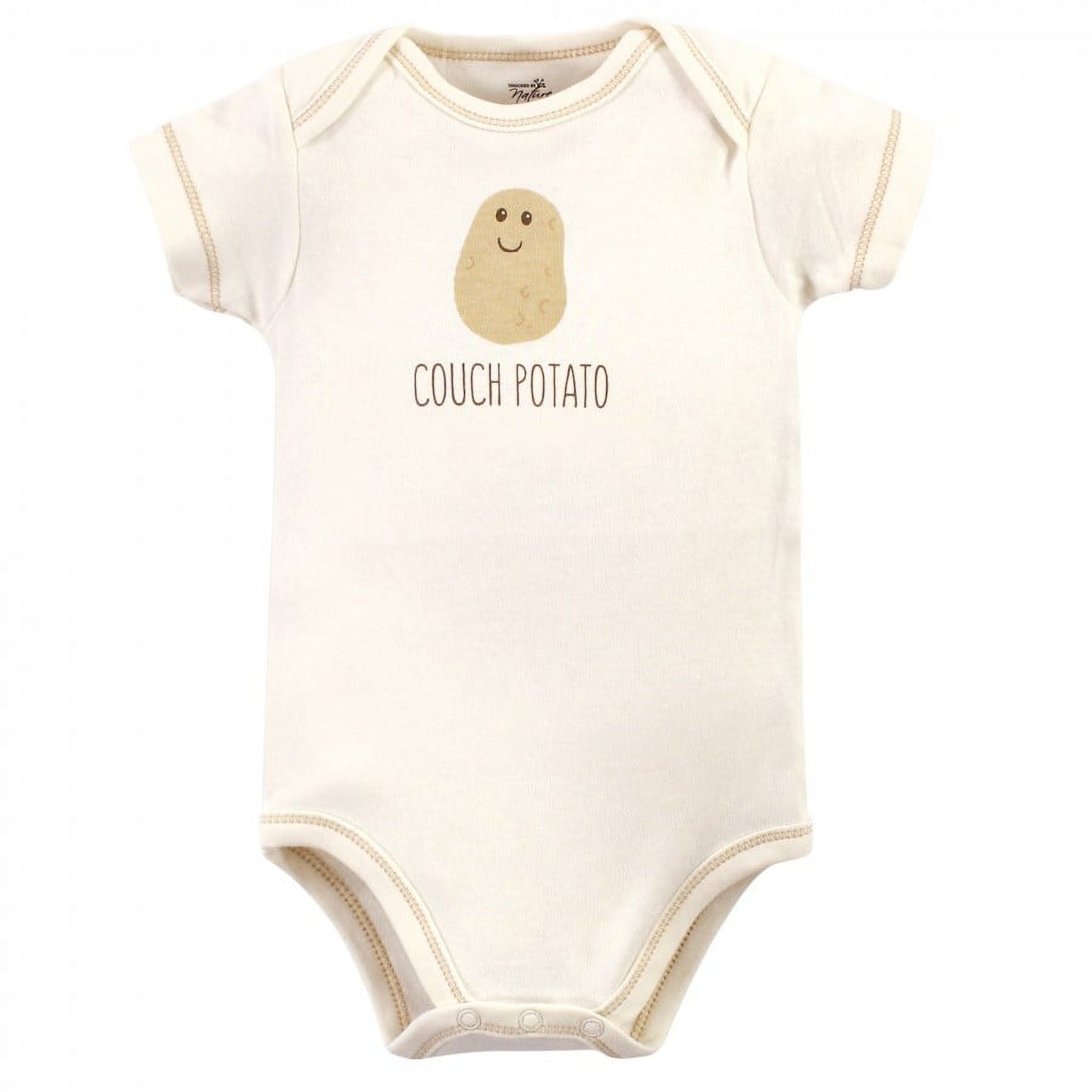 Touched by Nature Organic Cotton Bodysuits 5pk, Mushroom, Preemie