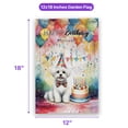 thumbnail image 5 of Happy Birthday to Maltese Kitten Party Balloons Cake Garden Flag 12x18in Double Sided Maltese Dog Lover Gifts Idea Outdoor Decor - 00027, 5 of 5