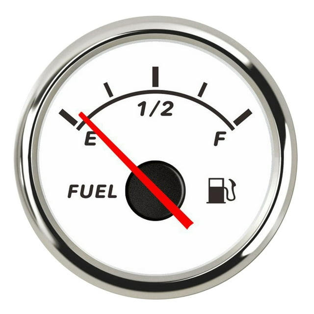 Fuel Level Gauge Meter 0-190 Ohm With Red Backlight 100-500mm Stainless Steel Marine Fuel Level Gauge Sensor Fit Boat Car ,High Sensitivity & Precision