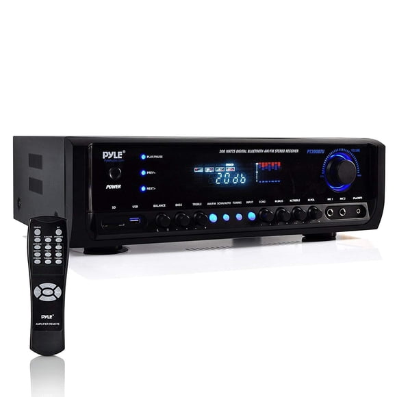 Amplificador de potencia Pyle PT390BTU 300W 4 canales Bluetooth Negro