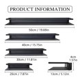 thumbnail image 3 of Estante de pared de metal flotante negro pequeño para baño recámara cocina 20 pulgadas, 3 of 8