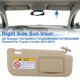 thumbnail image 2 of Parasol del lado derecho Unique Bargains para Toyota Corolla 2014-2018, sombra de protección frontal del lado derecho, reemplaza No.7431002K91, ensamblaje de parasol del automóvil beige, 2 of 7