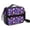 Astronaut and Rocket, variant on Astronaut and Moon Blue Pattern Insulated Lunch Bag with Shoulder Strap and Bottle Holder,Bento School Lunch Bag Box,11x9.5x3.5 Inches