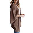 thumbnail image 2 of ZAXARRA Cardigan Femme, Manches Chauve-Souris Haut Ample Blouse, 2 of 8