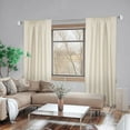 thumbnail image 4 of Lumi 1" Single Curtain Rod Set Brushed Nickel- Crystal Square  finials 36"-72" - Brushed Nickel, 4 of 5