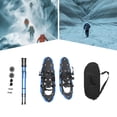 thumbnail image 4 of Adult Snowshoes Set 25-Inch, Blue Aluminum Frame with Trekking Poles, 110-220LB Load Capacity for Men and Women, 4 of 17