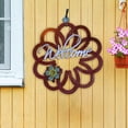 thumbnail image 2 of Beautynvta Valentine's Day Horseshoe Wreath, Metal Horseshoe Welcome Hanging Wreath, Outdoor Courtyard Crafts Wall Front Door Hanging Decor, 11.8''x11.8'', 2 of 3